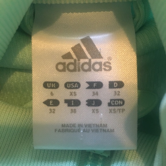 Adidas Mint Green Track Jacket ZIP UP - Picture 5 of 5